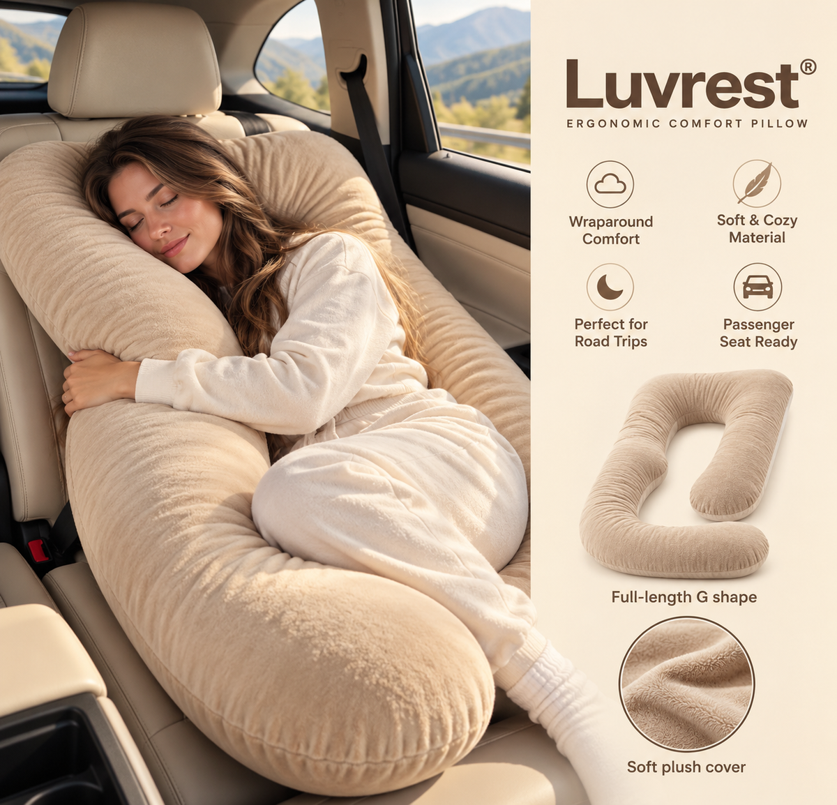 Luvrest™ Ergonomic Comfort Pillow